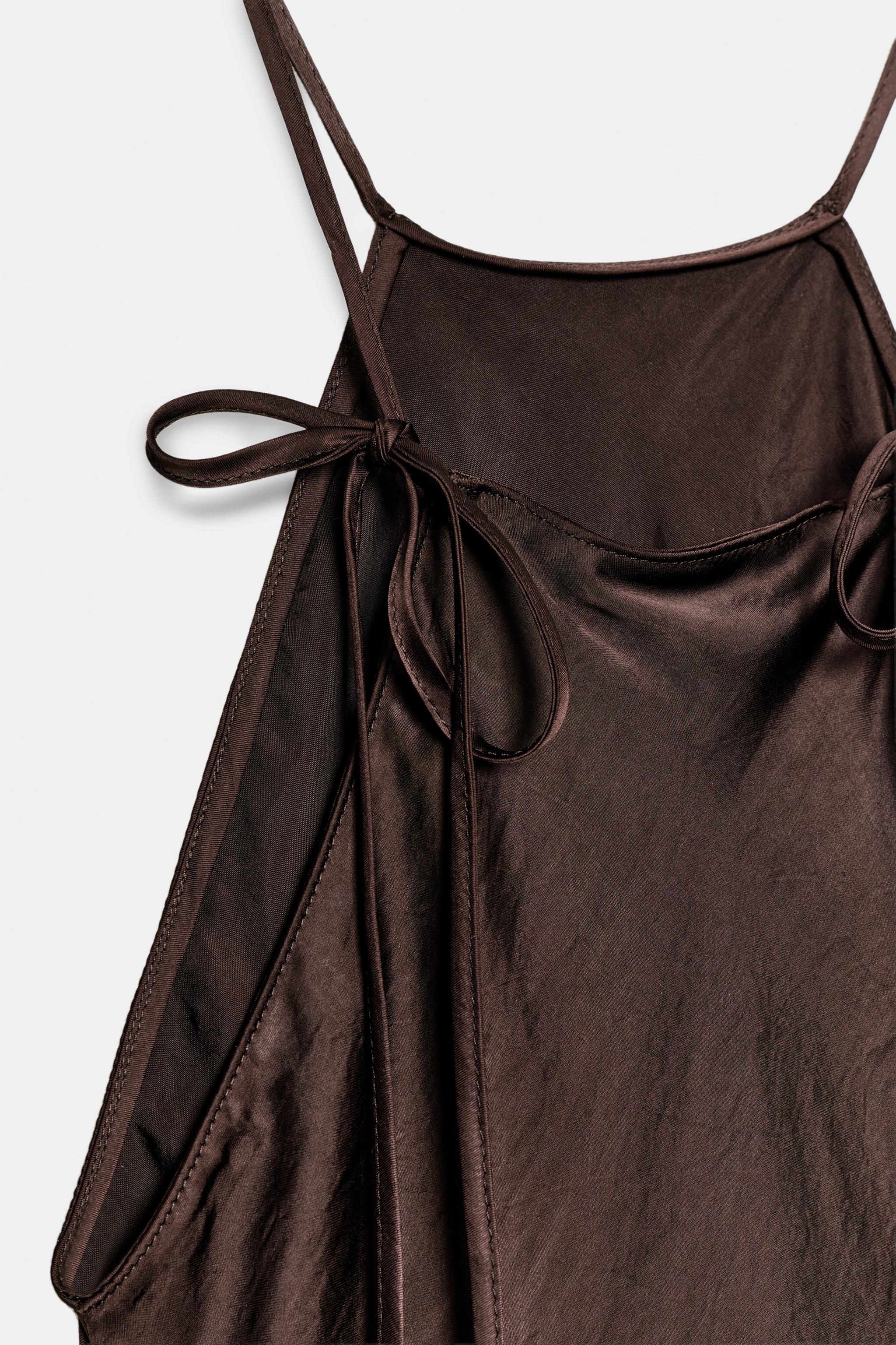 ZW COLLECTION SATIN EFFECT HALTER DRESS